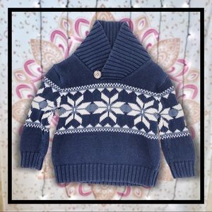 Cherokee Boys Sweater with Cowel Neck and Button